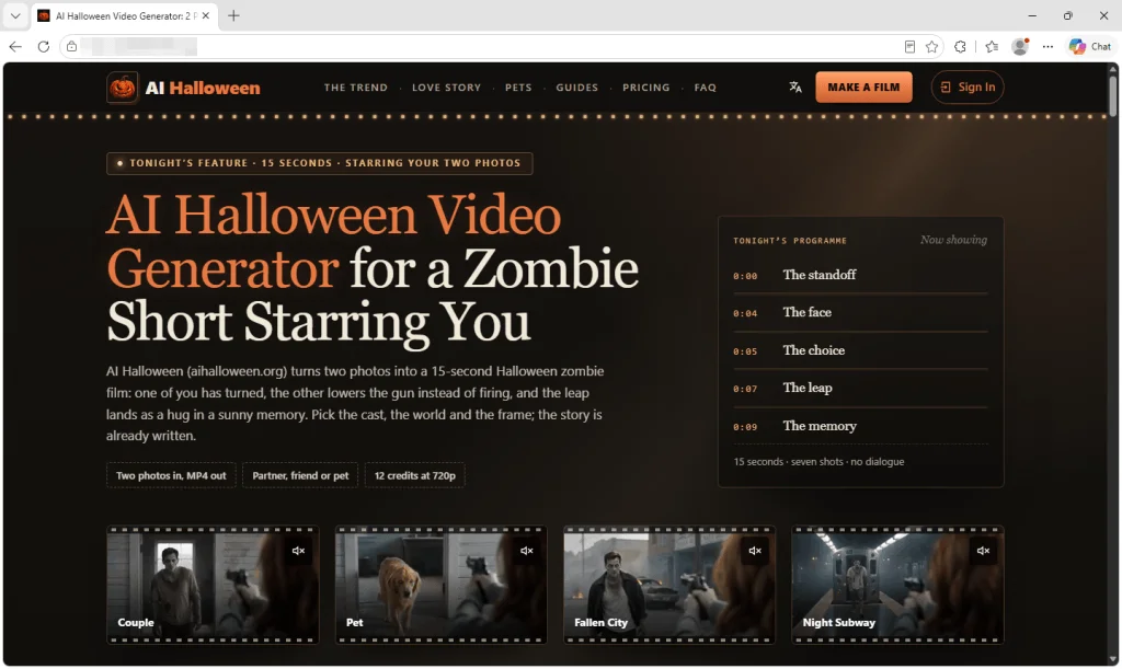 AI Halloween Video Sites Leave Photo Handling and Pricing Hard to Verify