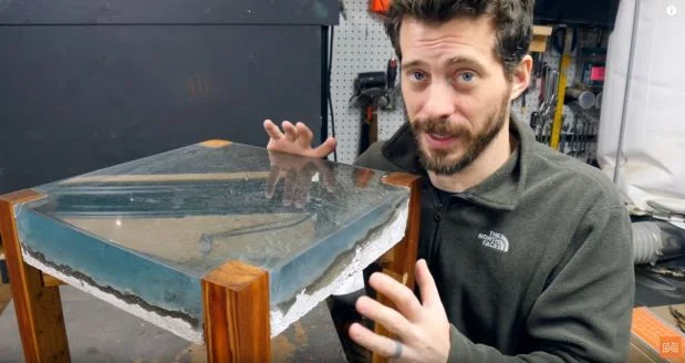 Use Epoxy to Build an Ocean Table